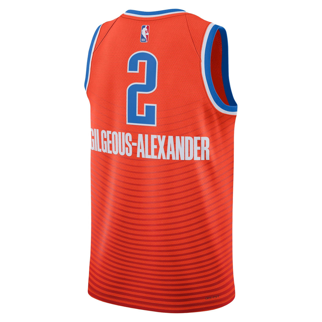 Shai Gilgeous - Alexander Oklahoma City Thunder Replica Swingman Statement Basketball Jersey - Unisex