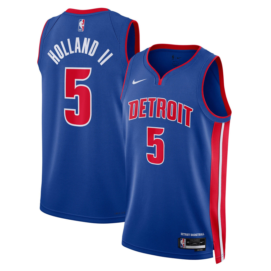 Ron Holland II Detroit Pistons 2024 Swingman Icon Basketball Jersey - Blue - Unisex