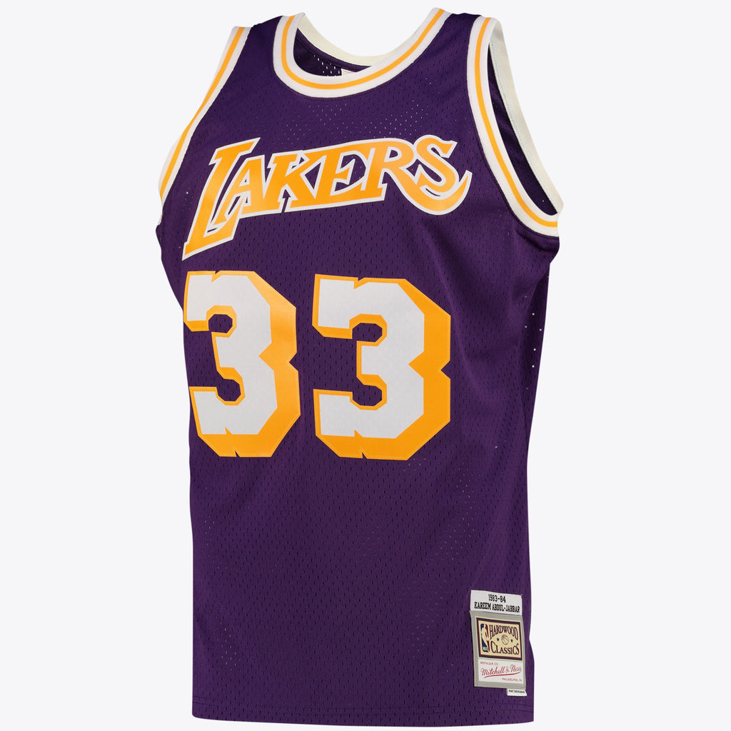 Kareem Abdul - Jabbar Los Angeles Lakers Swingman Alternate Basketball Jersey - Purple - Mens