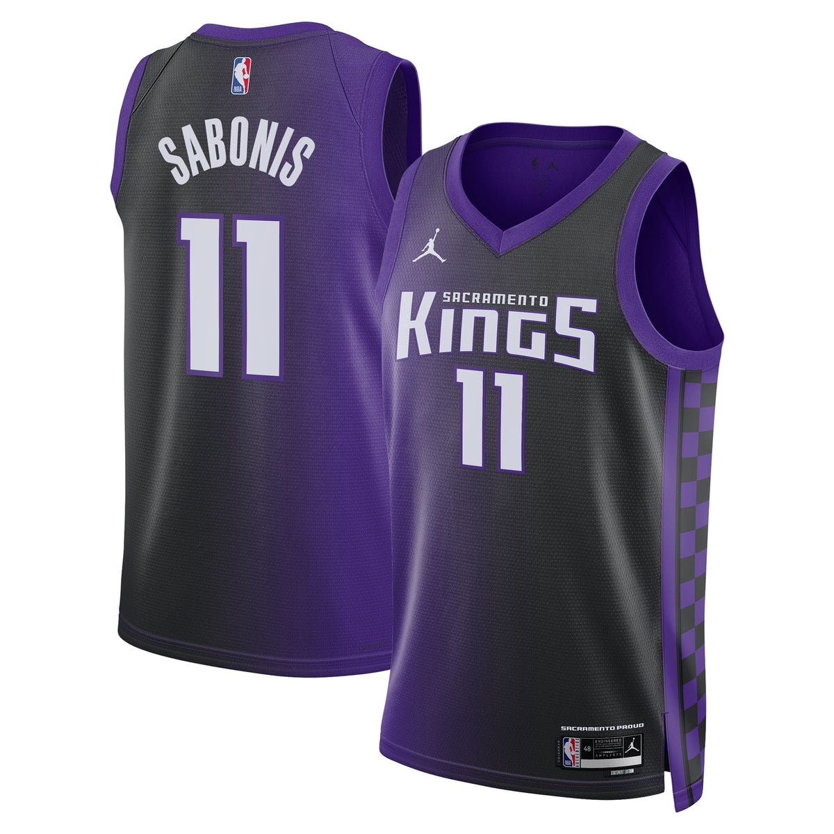 Domantas Sabonis Sacramento Kings Statement Edition Swingman Basketball Jersey - Purple - Unisex