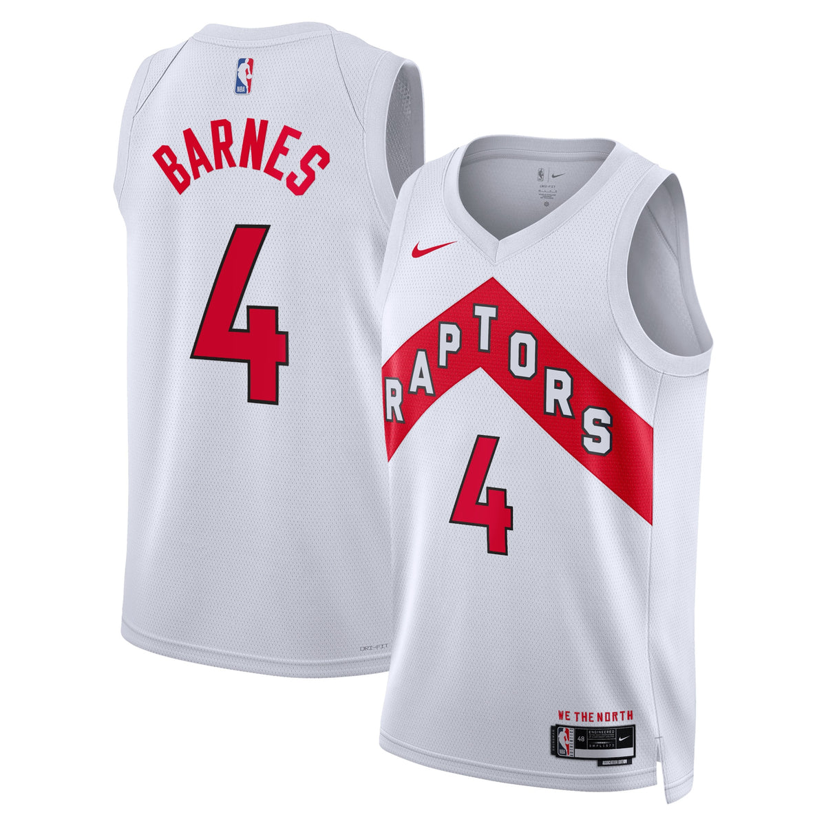 Scottie Barnes Toronto Raptors Association Edition Swingman Basketball Jersey - White - Unisex