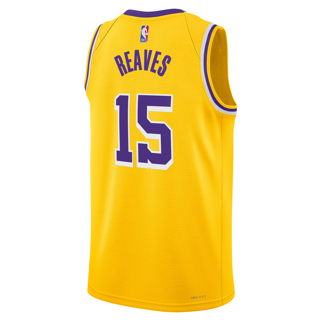 Austin Reaves Los Angeles Lakers Icon Edition Swingman Basketball Jersey - Gold - Unisex