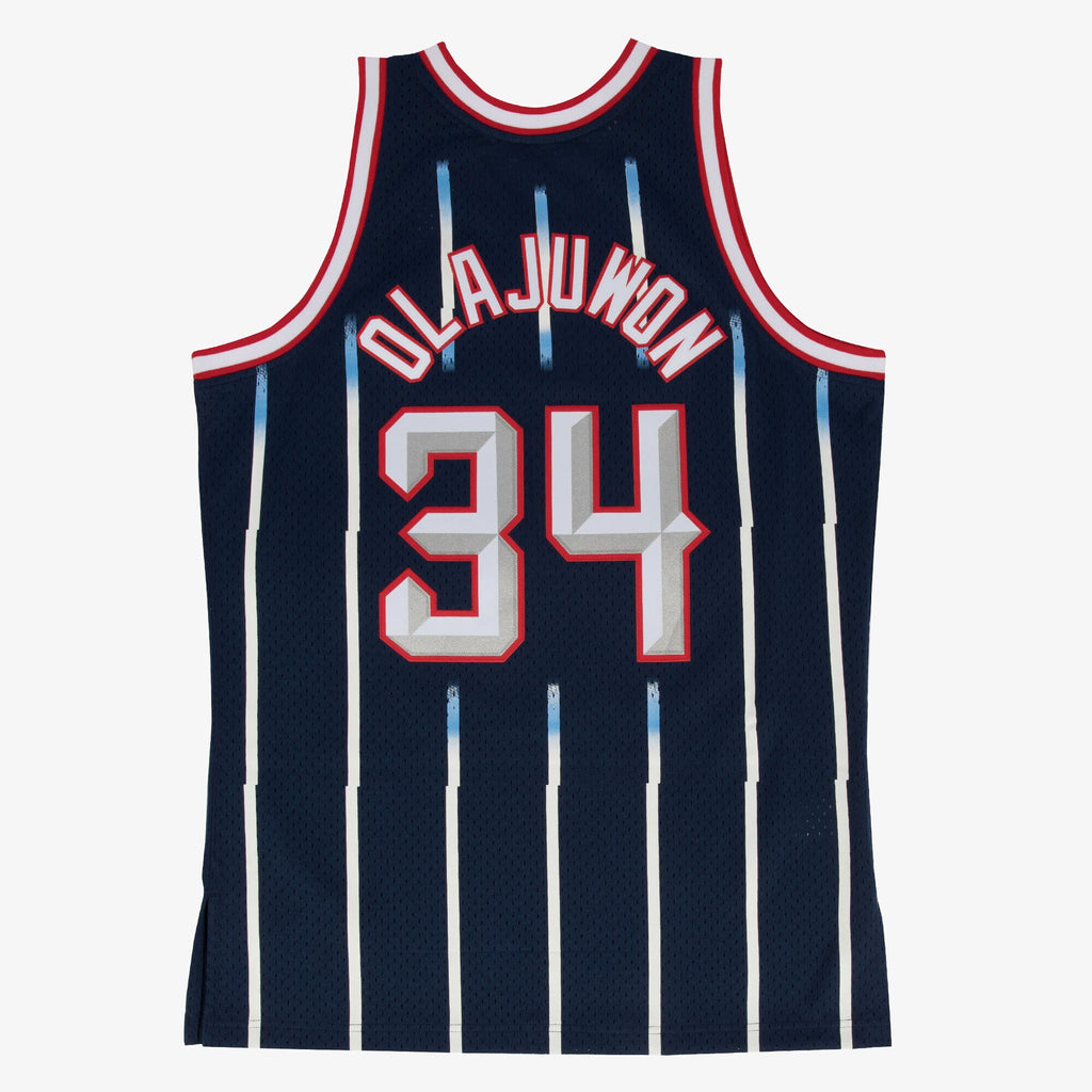 Hakeem Olajuwon Houston Rockets 1996 - 97 Swingman Road Basketball Jersey