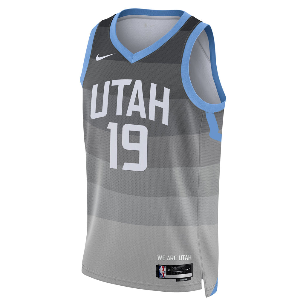 Ace Bailey Utah Jazz 2025/26 City Edition Swingman Basketball Jersey - Gray - Unisex