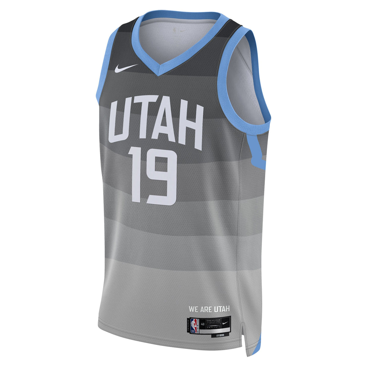 Ace Bailey Utah Jazz 2025/26 City Edition Swingman Basketball Jersey - Gray - Unisex