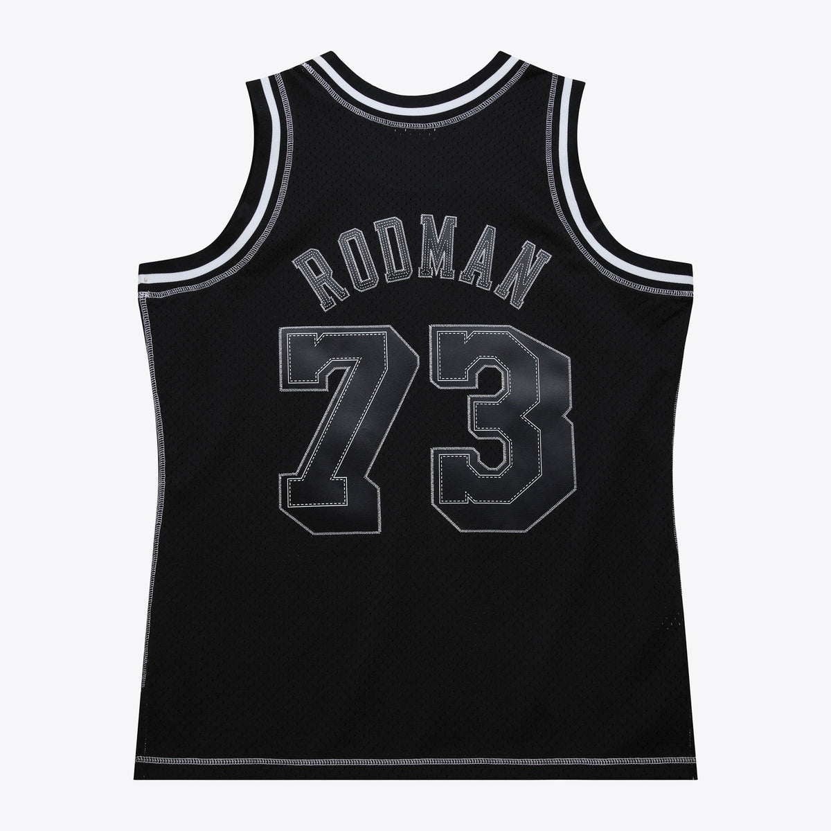Dennis Rodman Los Angeles Lakers 1998 Contrast 2K Swingman Basketball Jersey - Black
