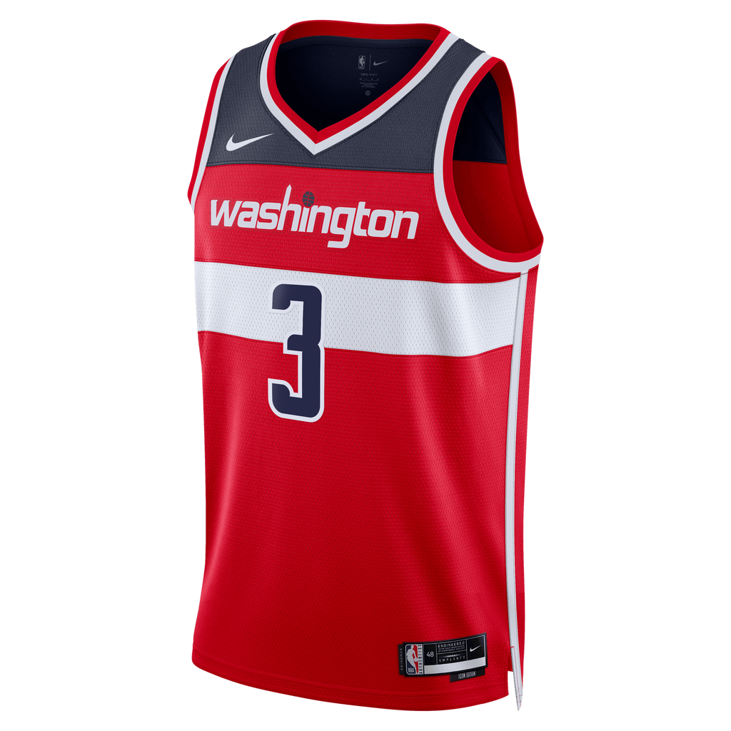 Trae Young Washington Wizards Icon Edition Swingman Basketball Jersey - Red - Unisex