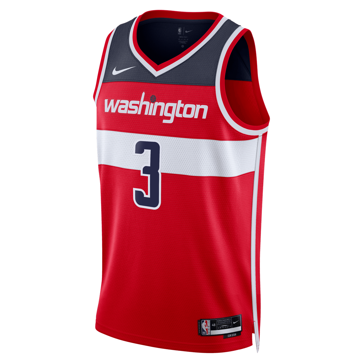 Trae Young Washington Wizards Icon Edition Swingman Basketball Jersey - Red - Unisex