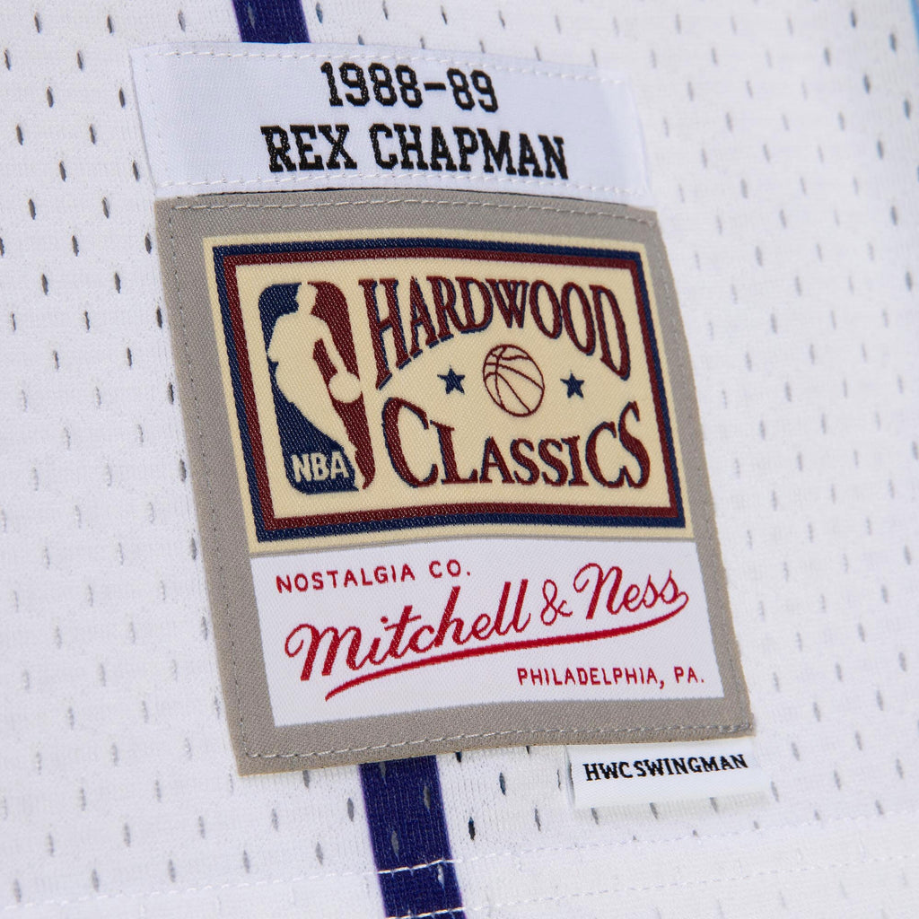 Rex Chapman Charlotte Hornets 1988 Authentic Basketball Jersey - White