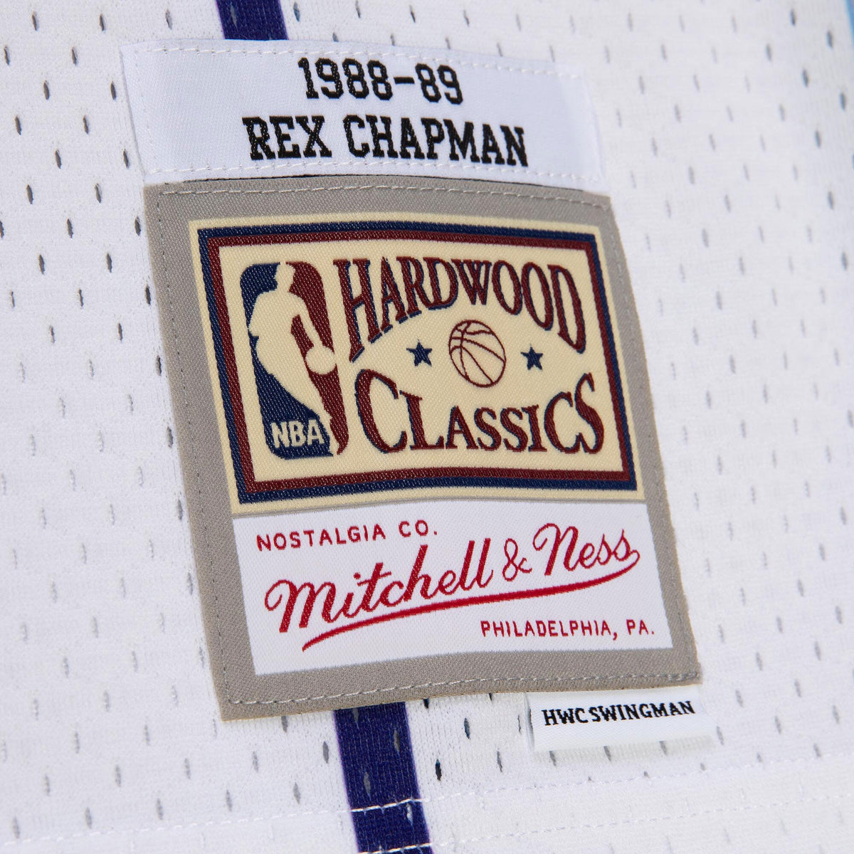 Rex Chapman Charlotte Hornets 1988 Authentic Basketball Jersey - White