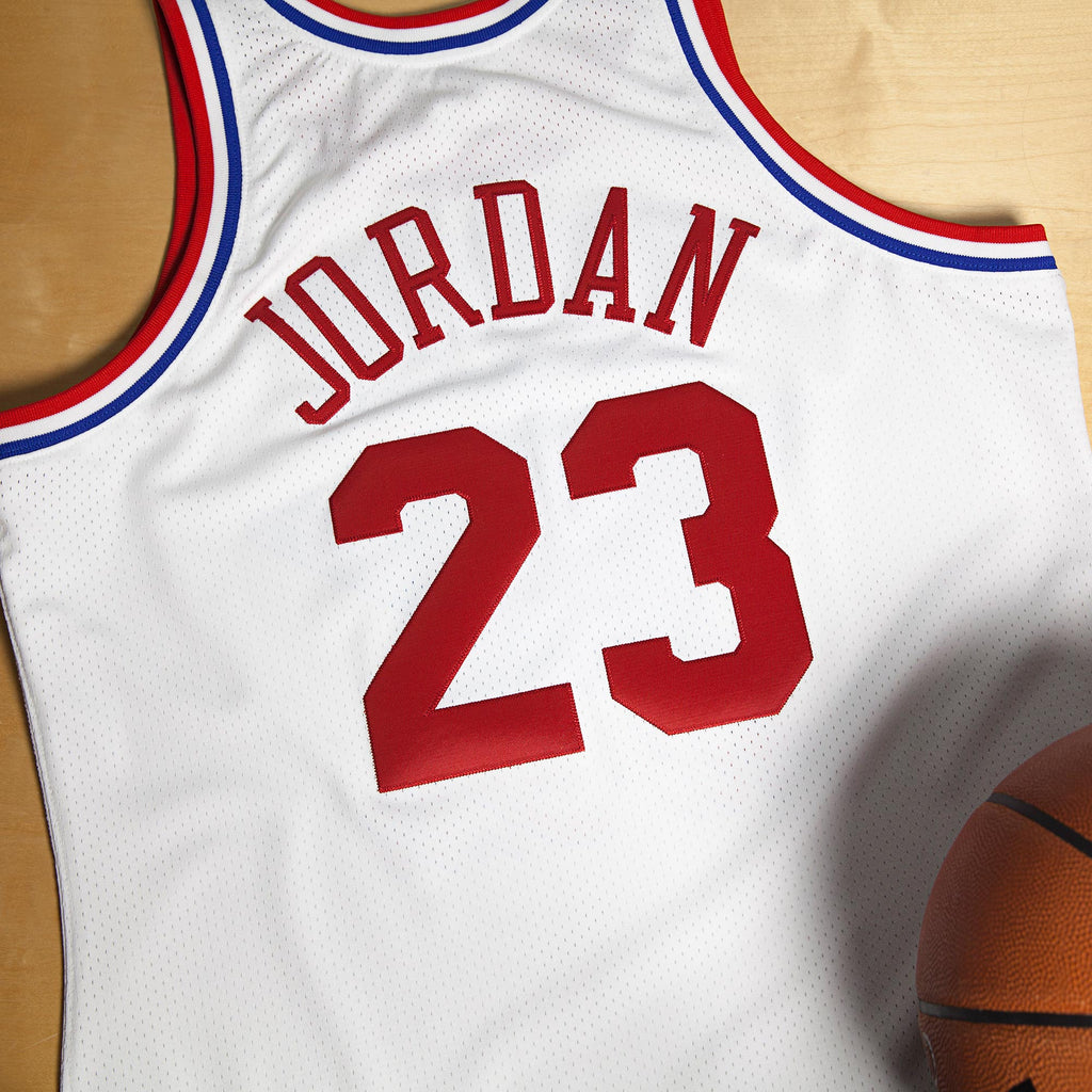 Michael Jordan Chicago Bulls 1991 All - Star East Authentic Basketball Jersey - White - Mens