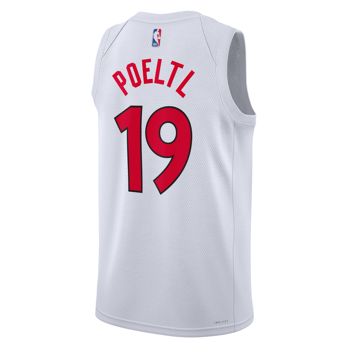 Jakob Poeltl Toronto Raptors Association Edition Swingman Basketball Jersey - White - Unisex