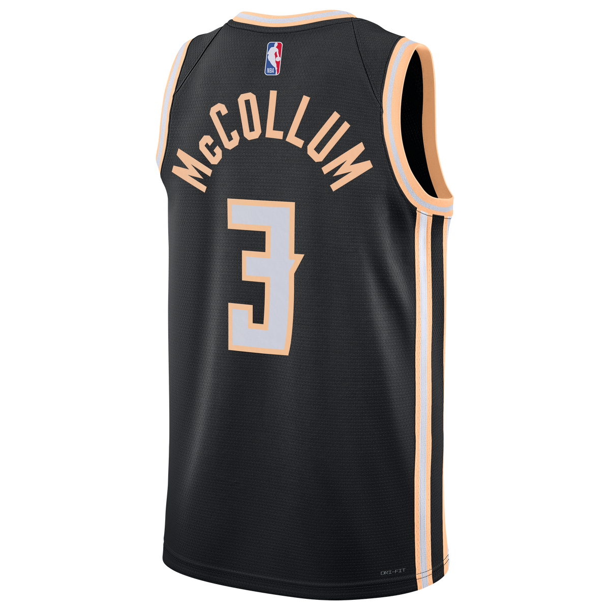CJ McCollum Atlanta Hawks 2025/26 City Edition Swingman Basketball Jersey - Black - Unisex