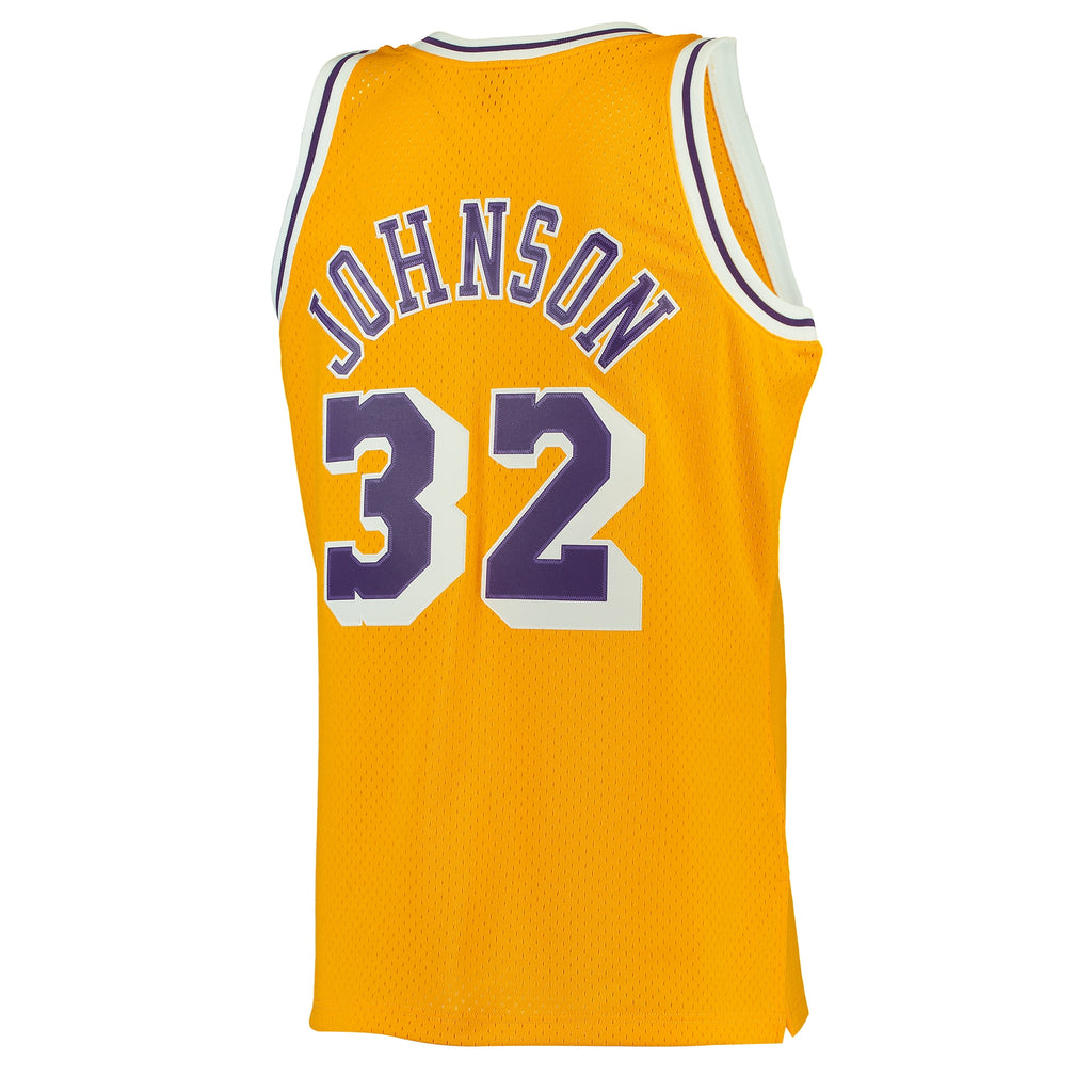 Magic Johnson Los Angeles Lakers 1984 - 85 Hardwood Classics Swingman Basketball Jersey - Mens