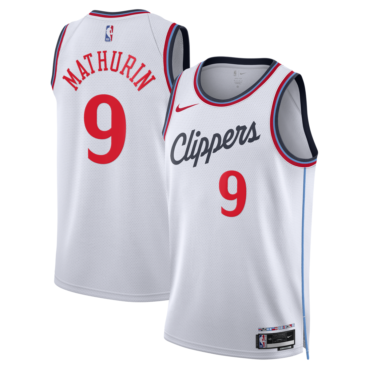 Bennedict Mathurin Los Angeles Clippers Association Edition Replica Swingman Basketball Jersey - White - Unisex