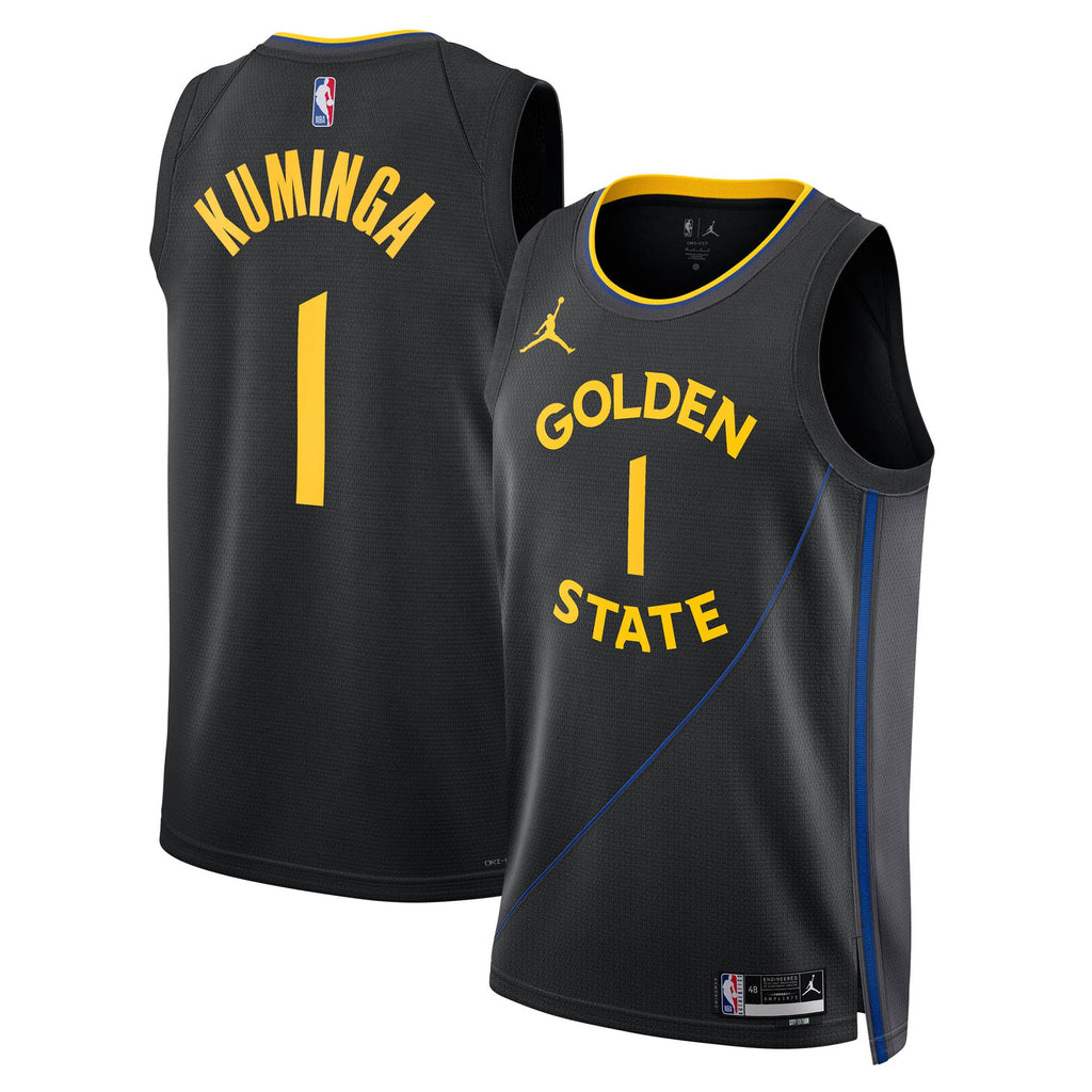 Jonathan Kuminga Golden State Warriors 2024/25 Statement Edition Swingman Basketball Jersey - Black - Unisex