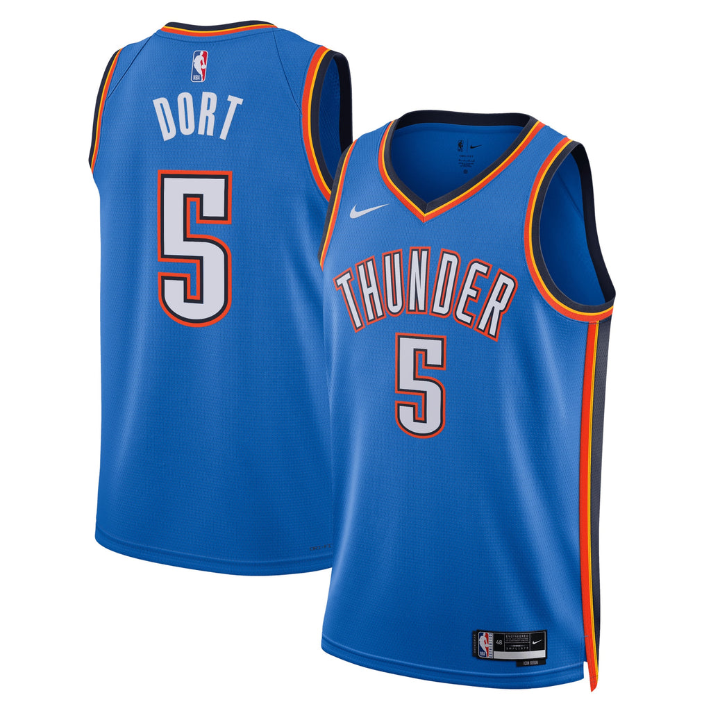 Luguentz Dort Oklahoma City Thunder Icon Edition Swingman Basketball Jersey - Blue - Unisex