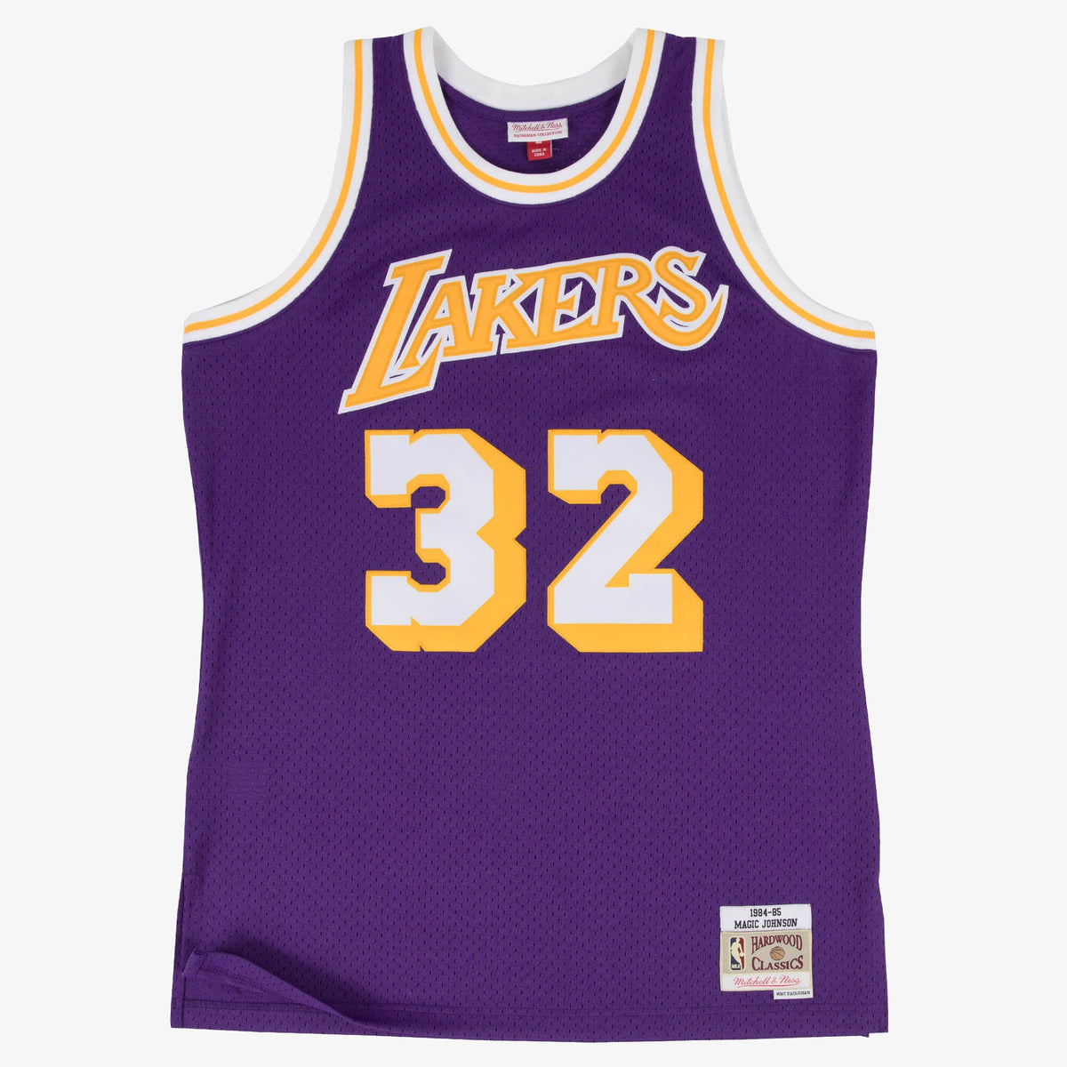 Magic Johnson Los Angeles Lakers 1984 - 85 Swingman Road Basketball Jersey