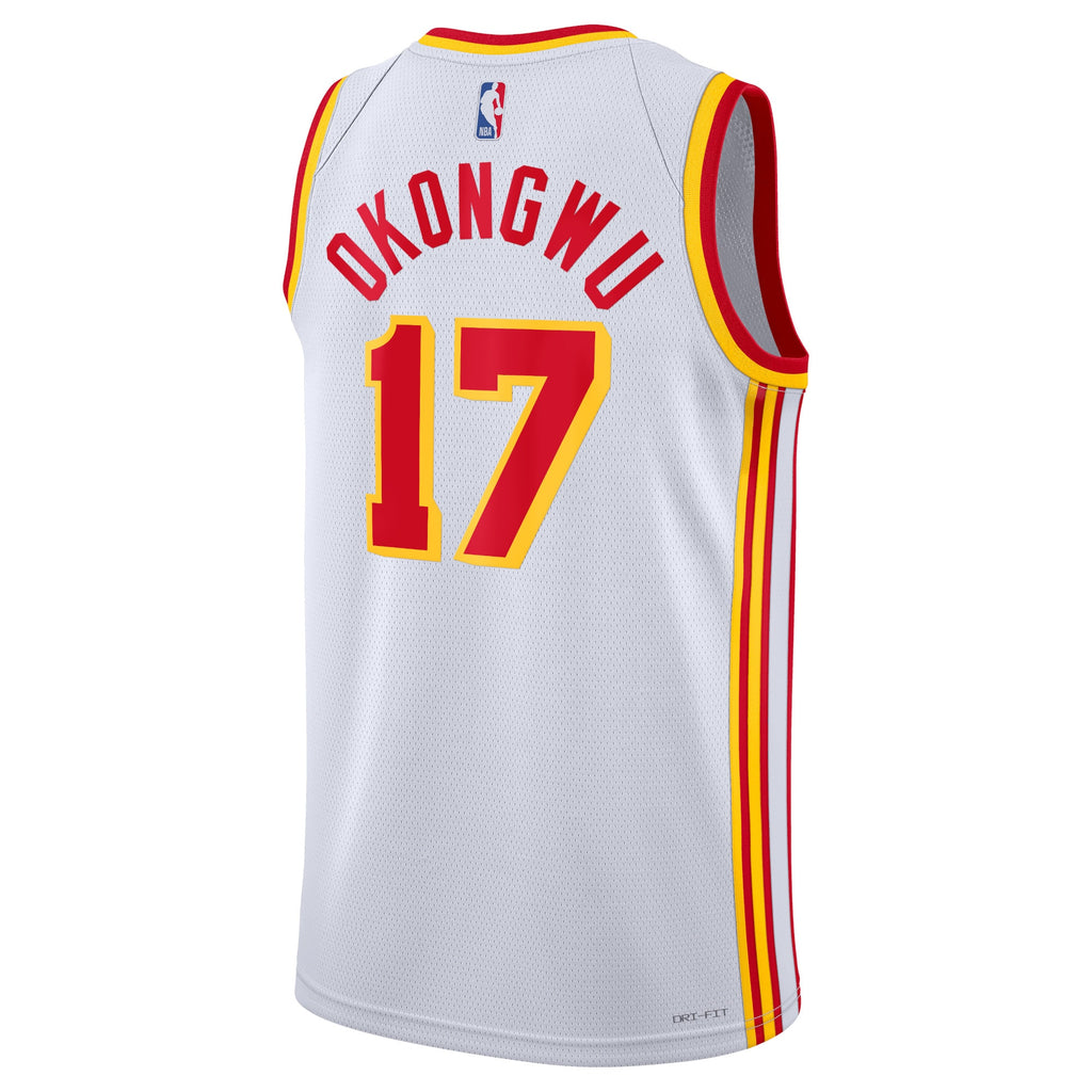 Onyeka Okongwu Atlanta Hawks Association Edition Swingman Basketball Jersey - White - Unisex