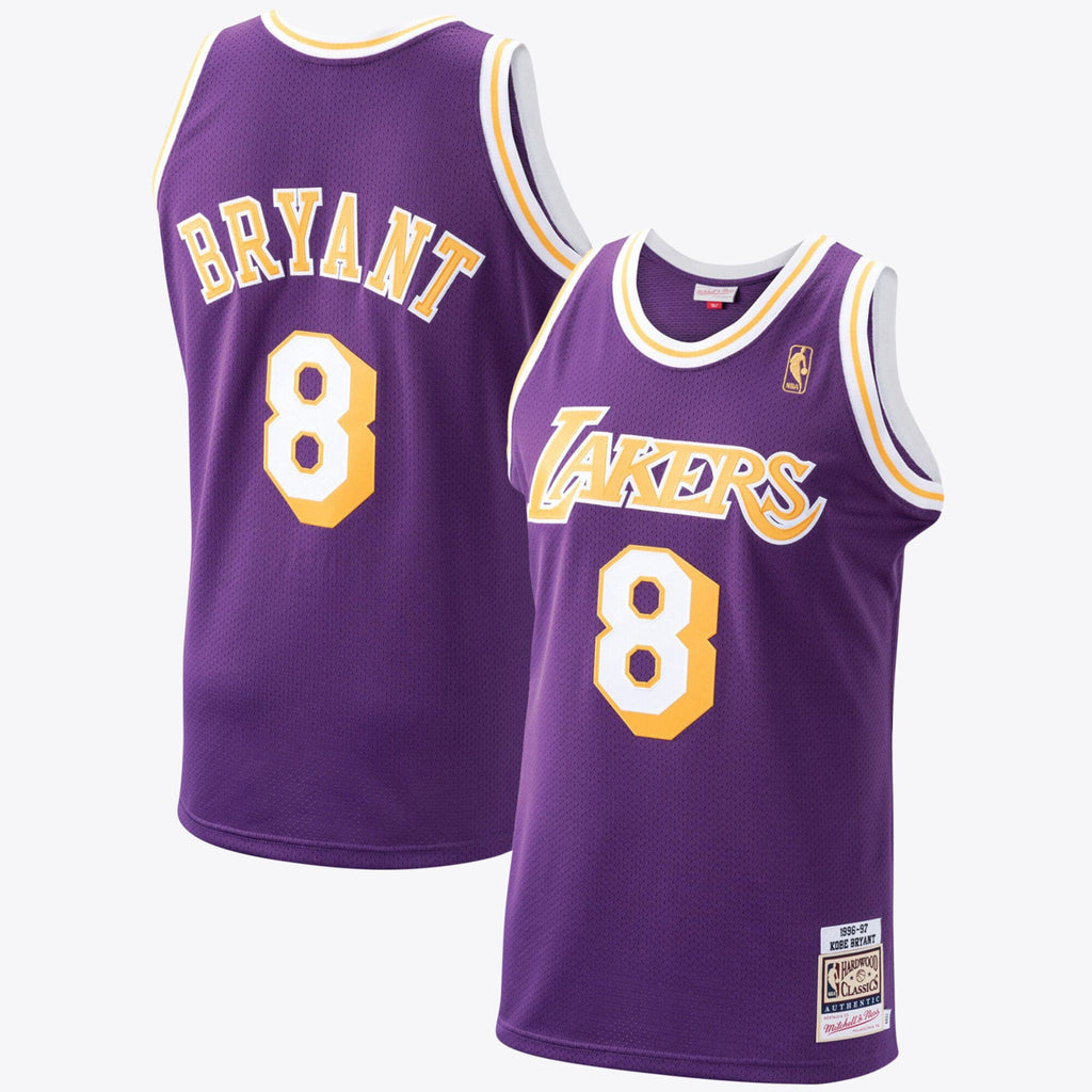 Kobe Bryant Hardwood Classic Los Angeles Lakers 1996 - 97 Authentic Basketball Jersey - Purple - Mens