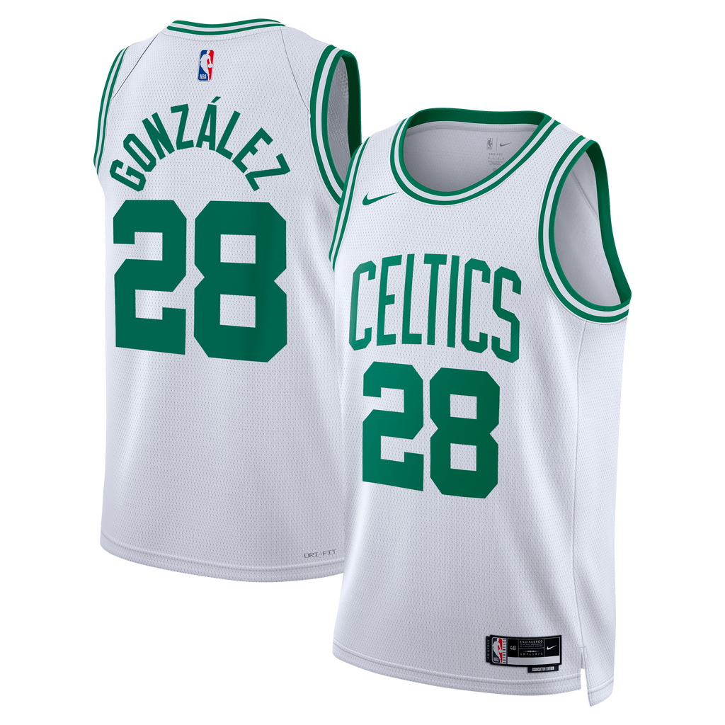 Hugo González Boston Celtics Association Edition Swingman Basketball Jersey - White - Unisex