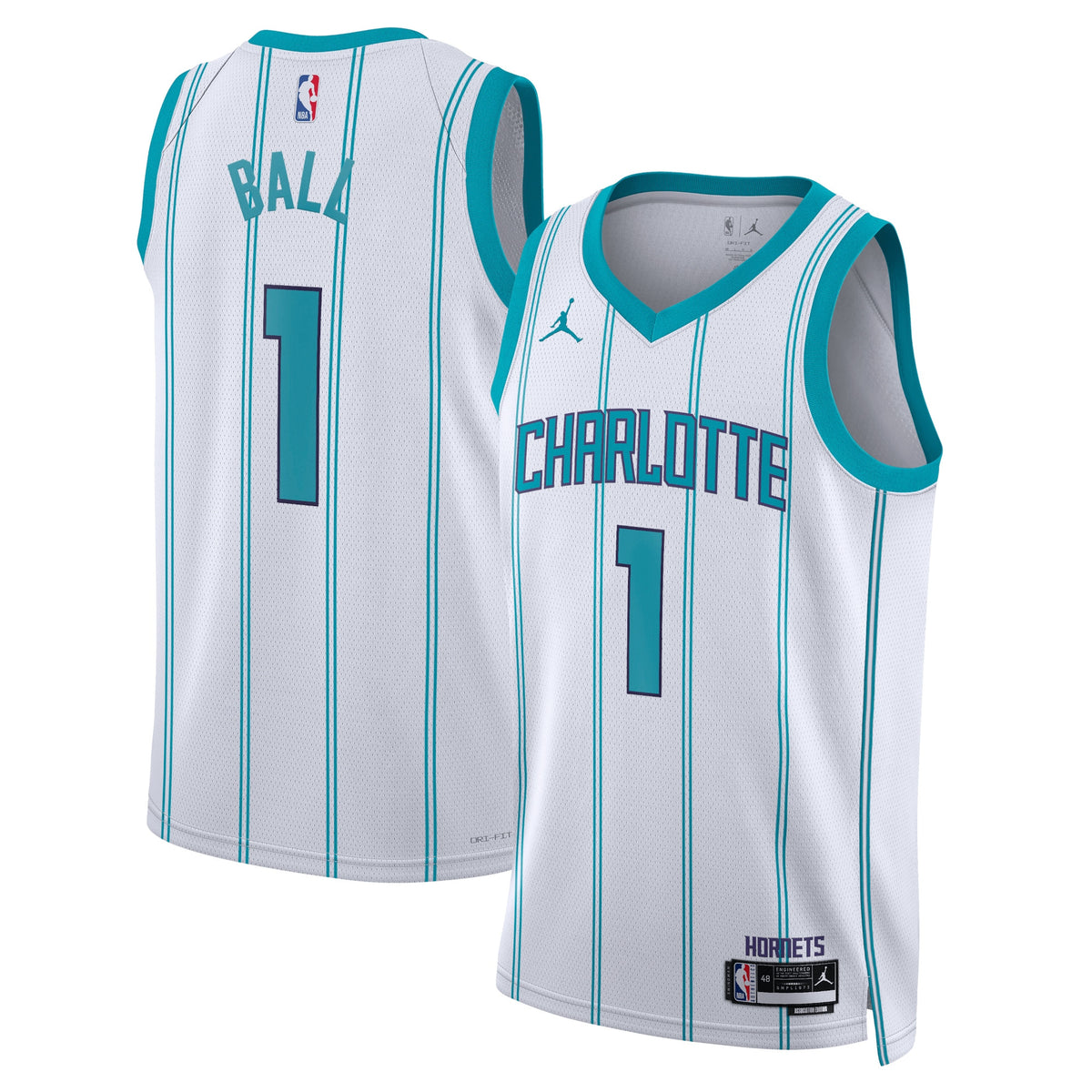 LaMelo Ball Charlotte Hornets Association Edition Swingman Basketball Jersey - White - Unisex