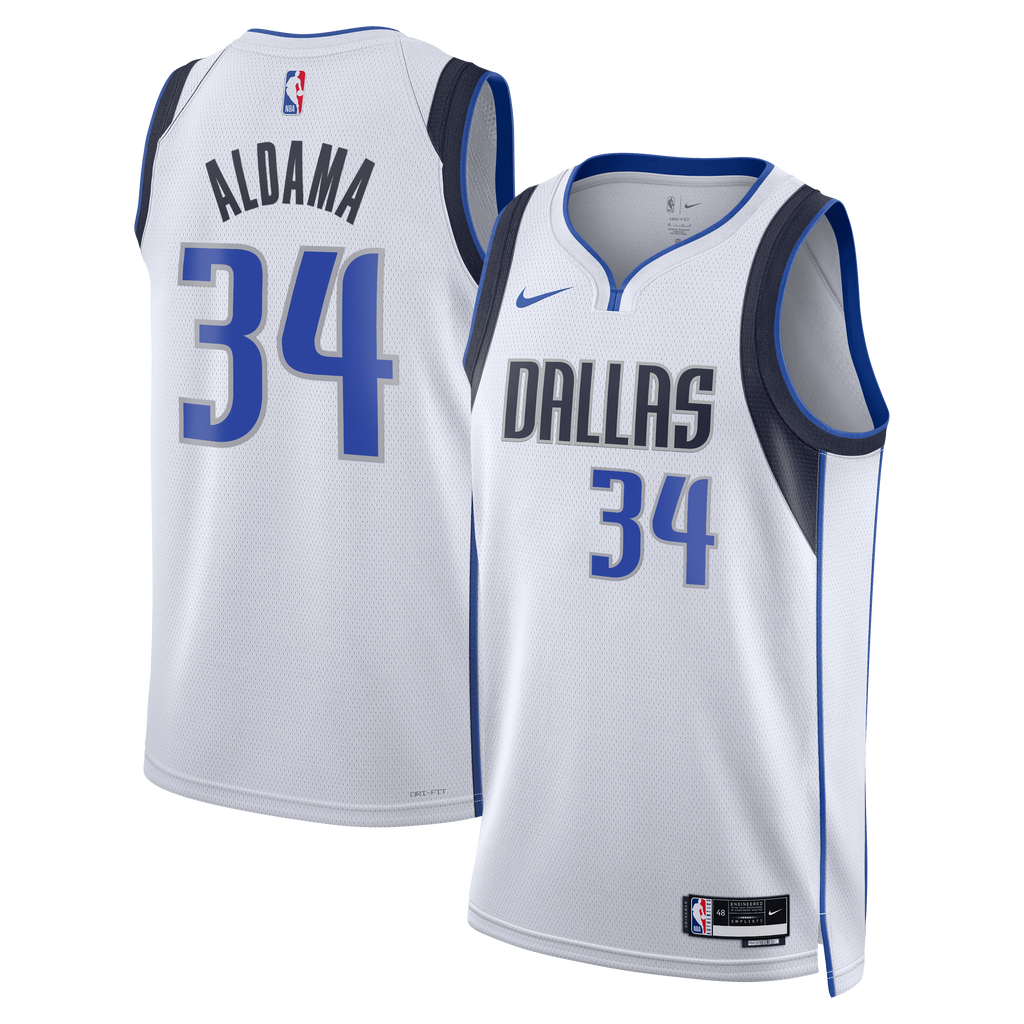 Santi Aldama Dallas Mavericks Association Edition Swingman Basketball Jersey - White - Unisex