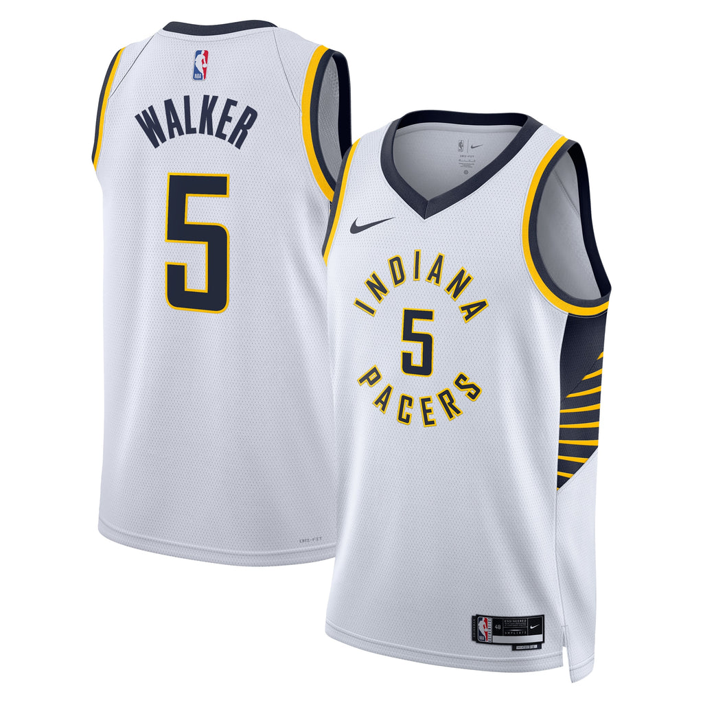 Jarace Walker Indiana Pacers Association Edition Swingman Basketball Jersey - White - Unisex