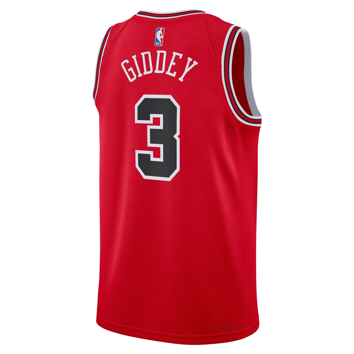Josh Giddey Chicago Bulls Icon Edition Swingman Basketball Jersey - Red - Unisex