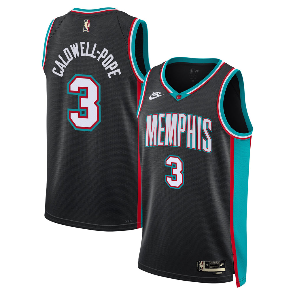 Kentavious Caldwell - Pope Memphis Grizzlies Classic Edition Basketball Jersey - Black - Unisex