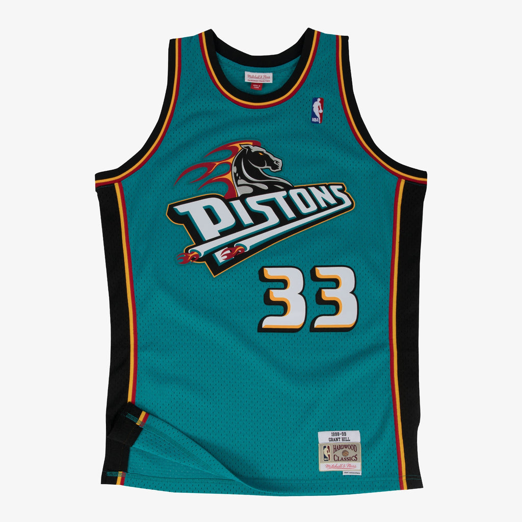 Grant Hill Detroit Pistons 1998 - 99 Swingman Road Basketball Jersey