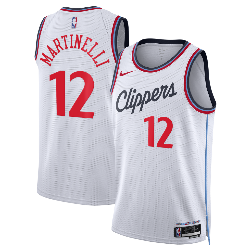 Nick Martinelli Los Angeles Clippers Association Edition Replica Swingman Basketball Jersey - White - Unisex