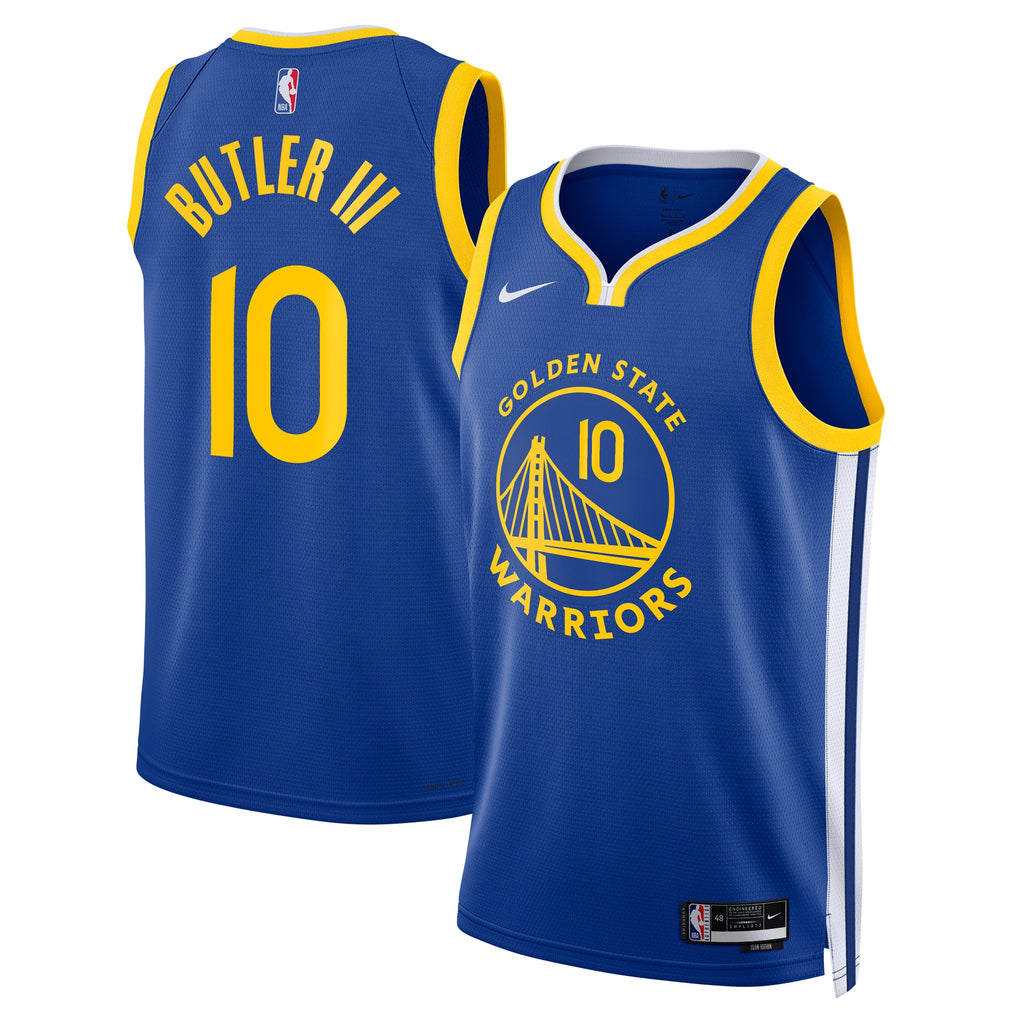 Jimmy Butler III Golden State Warriors Icon Edition Swingman Basketball Jersey - Royal - Unisex