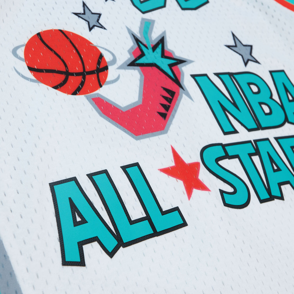 Karl Malone Utah Jazz 1996 All - Star Authentic Swingman Basketball Jersey - White