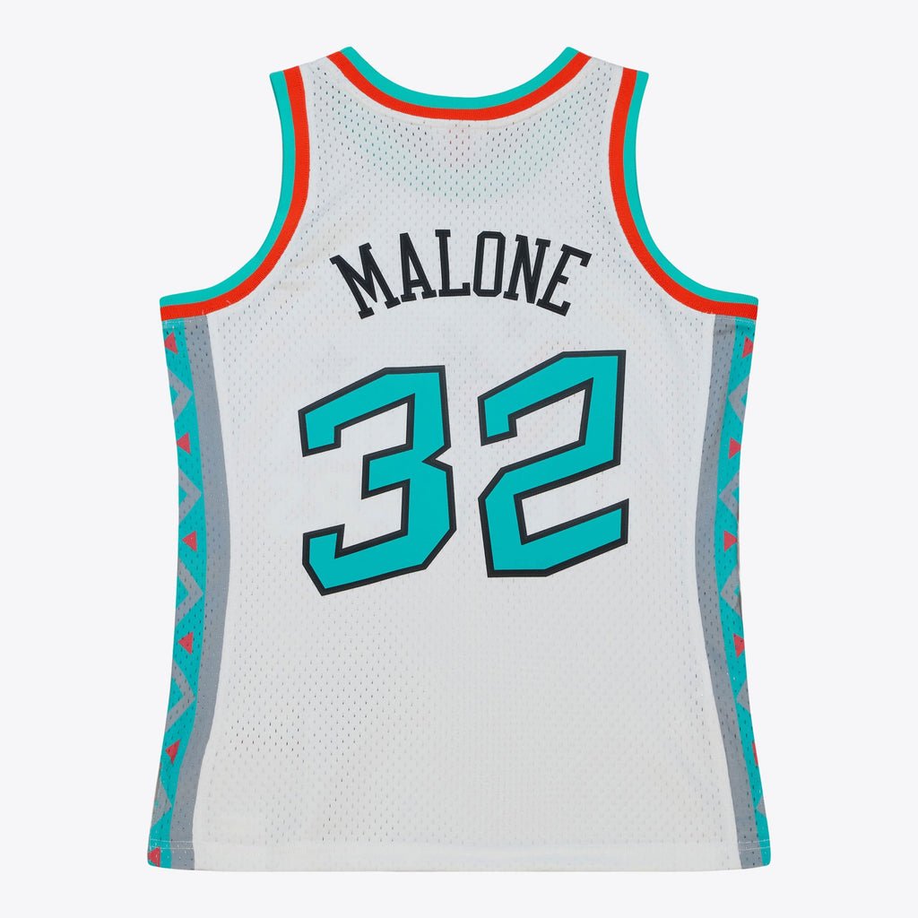 Karl Malone Utah Jazz 1996 All - Star Authentic Swingman Basketball Jersey - White
