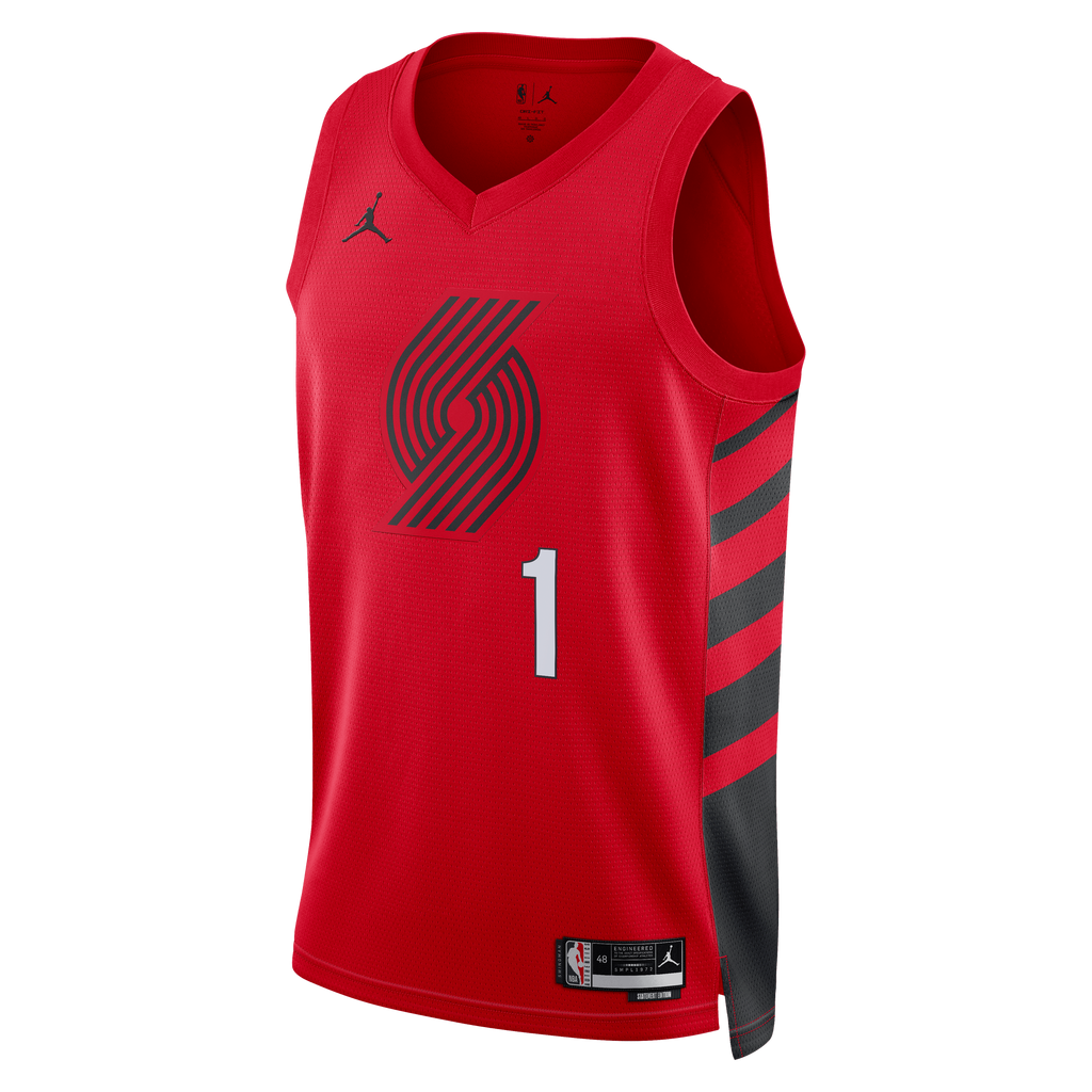Ja Morant Portland Trail Blazers Statement Edition Swingman Basketball Jersey - Red - Unisex