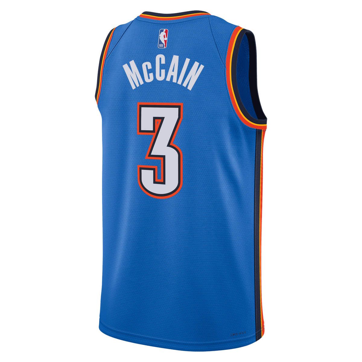 Jared McCain Oklahoma City Thunder Icon Edition Swingman Basketball Jersey - Blue - Unisex