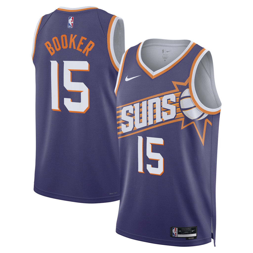 Devin Booker Phoenix Suns Icon Edition Swingman Basketball Jersey - Purple - Unisex