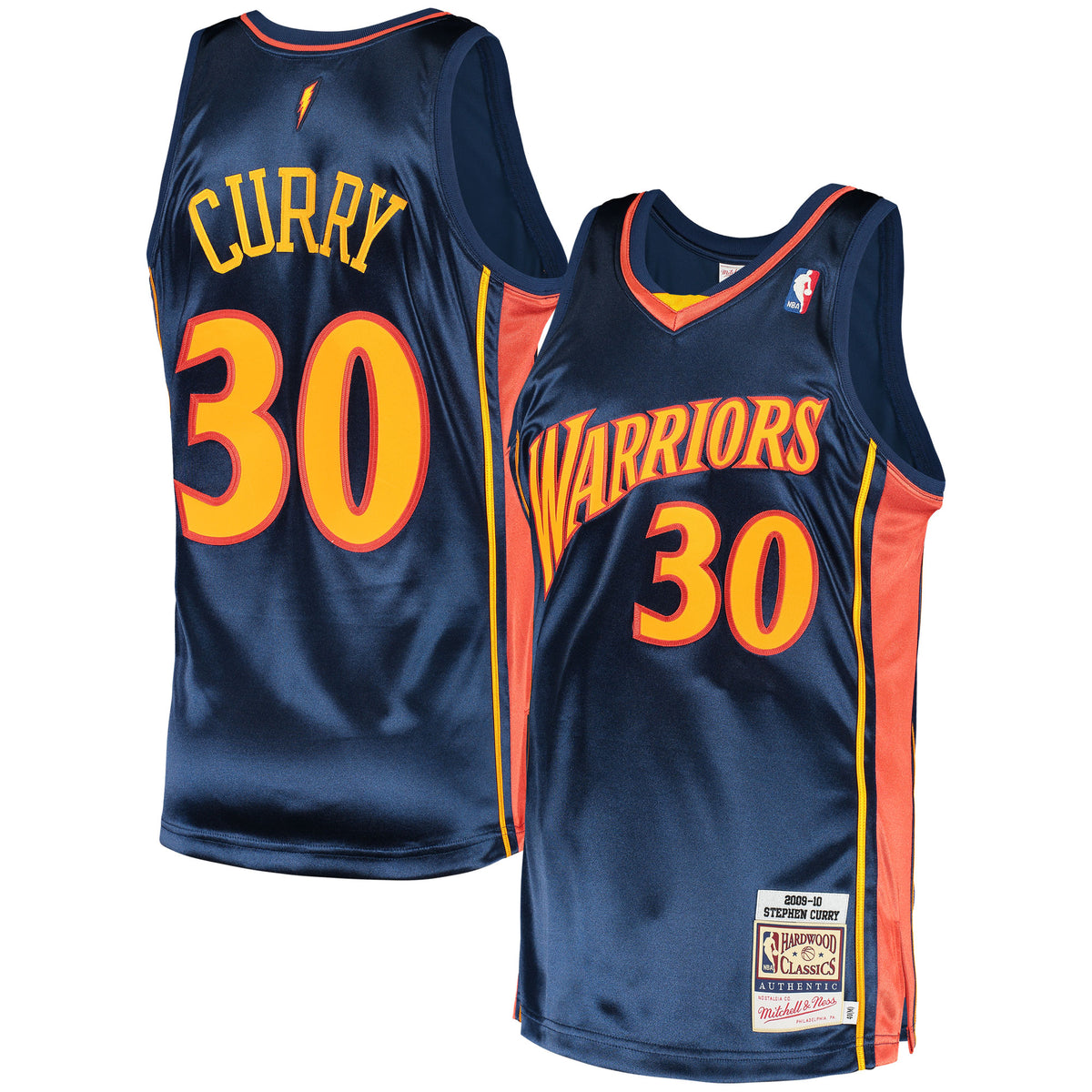 Stephen Curry Golden State Warriors 2009 Hardwood Classics Authentic Basketball Jersey - Mens