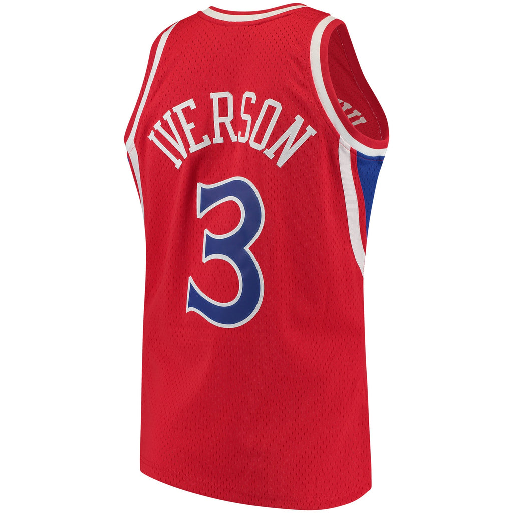 Allen Iverson Philadelphia 76ers 1996 - 97 Hardwood Classics Swingman Basketball Jersey - Mens