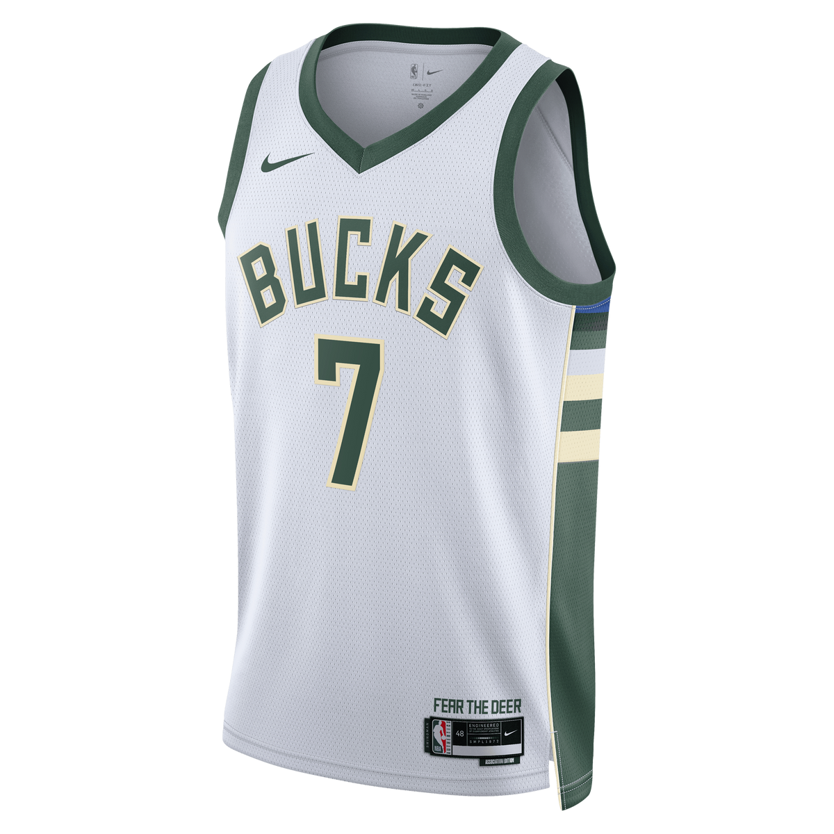 Kevin Porter Jr. Milwaukee Bucks Association Edition Swingman Basketball Jersey - White - Unisex
