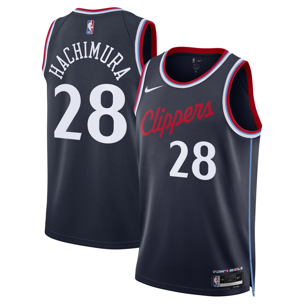 Rui Hachimura Los Angeles Clippers Icon Edition Replica Swingman Basketball Jersey - Navy - Unisex
