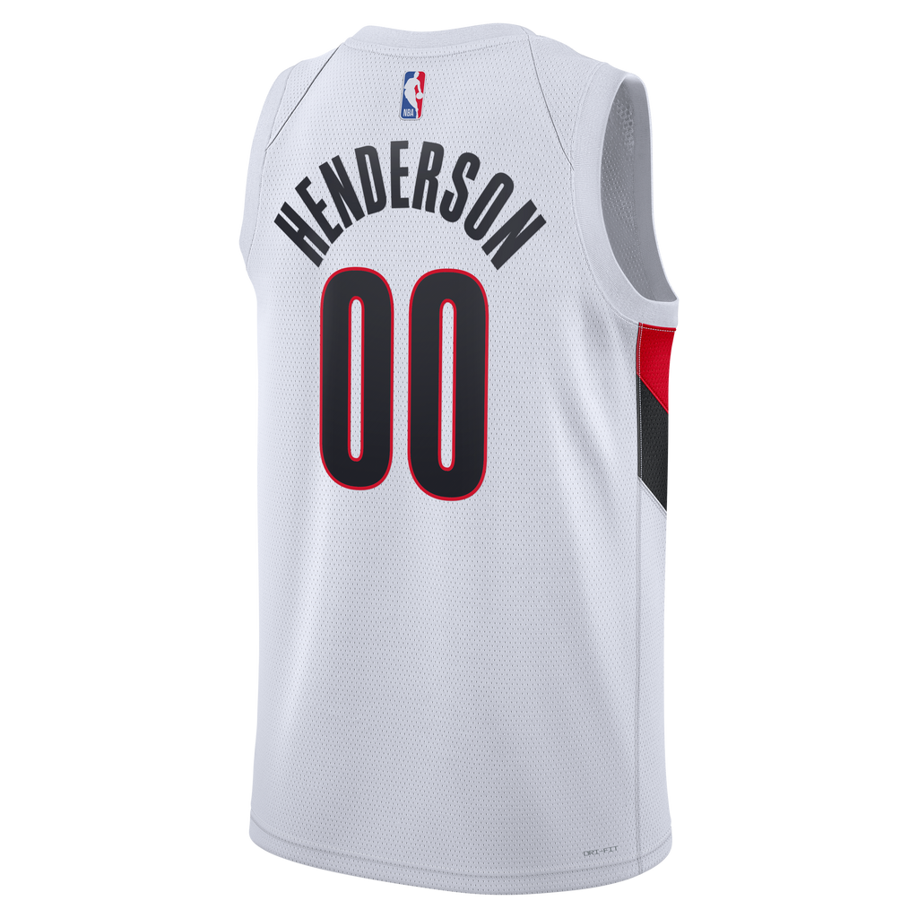 Scoot Henderson Portland Trail Blazers Association Edition Replica Swingman Basketball Jersey - White - Unisex