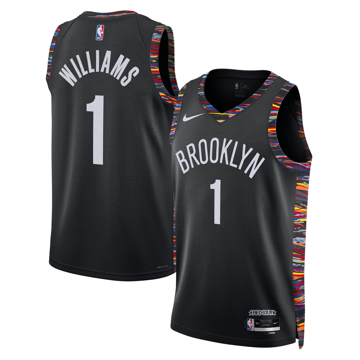 Ziaire Williams Brooklyn Nets 2025/26 City Edition Swingman Basketball Jersey - Black - Unisex