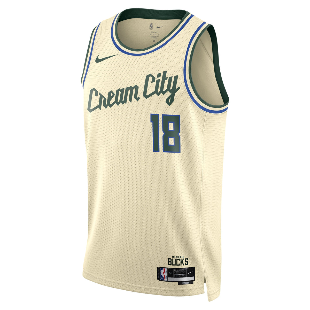 Kyle Kuzma Milwaukee Bucks 2025/26 City Edition Swingman Basketball Jersey - Cream - Unisex