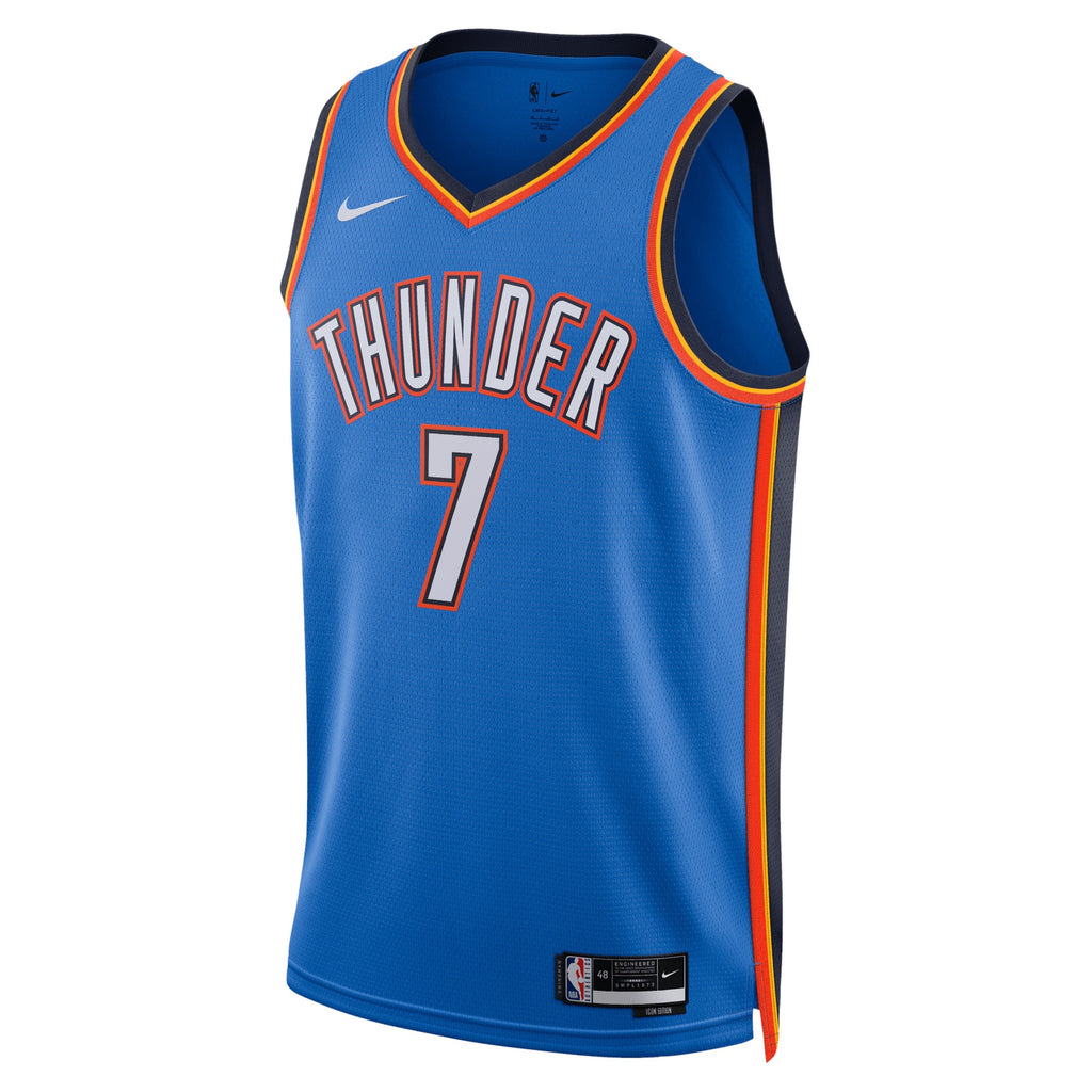 Chet Holmgren Oklahoma City Thunder Icon Edition Swingman Basketball Jersey - Blue - Unisex