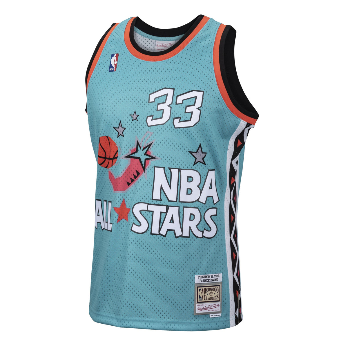 Patrick Ewing New York Knicks 1996 All - Star Authentic Swingman Basketball Jersey - Teal
