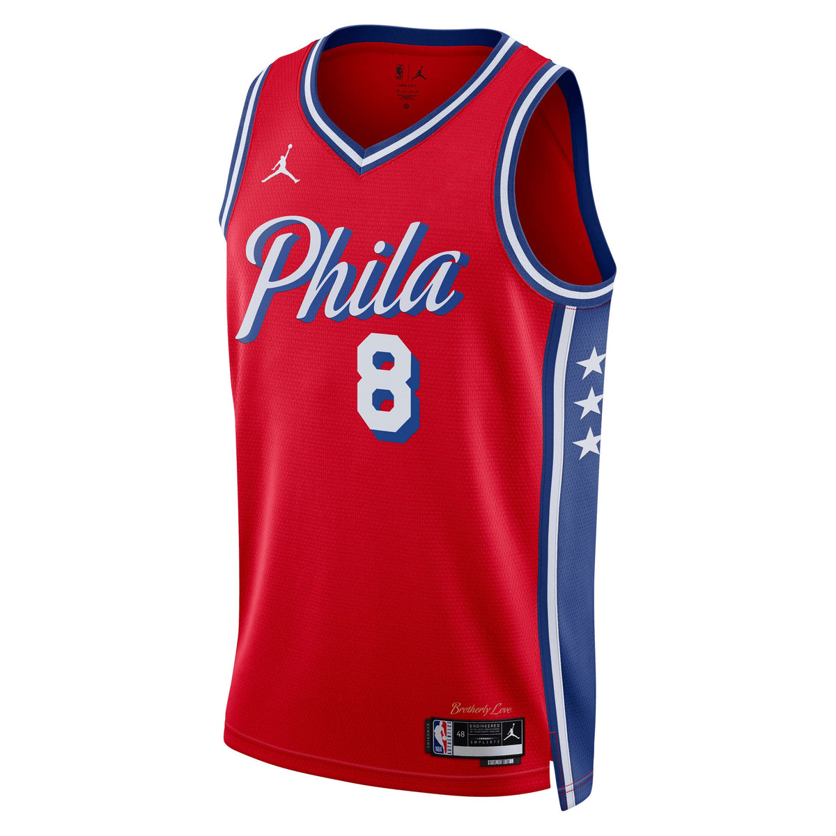 Paul George Philadelphia 76ers Statement Edition Swingman Basketball Jersey - Red - Unisex