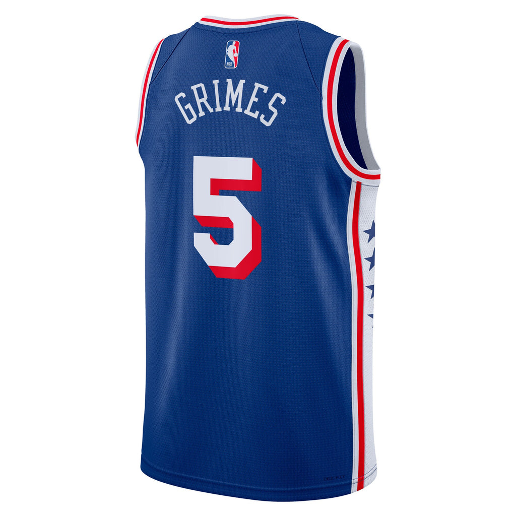 Quentin Grimes Philadelphia 76ers Icon Edition Swingman Basketball Jersey - Royal - Unisex