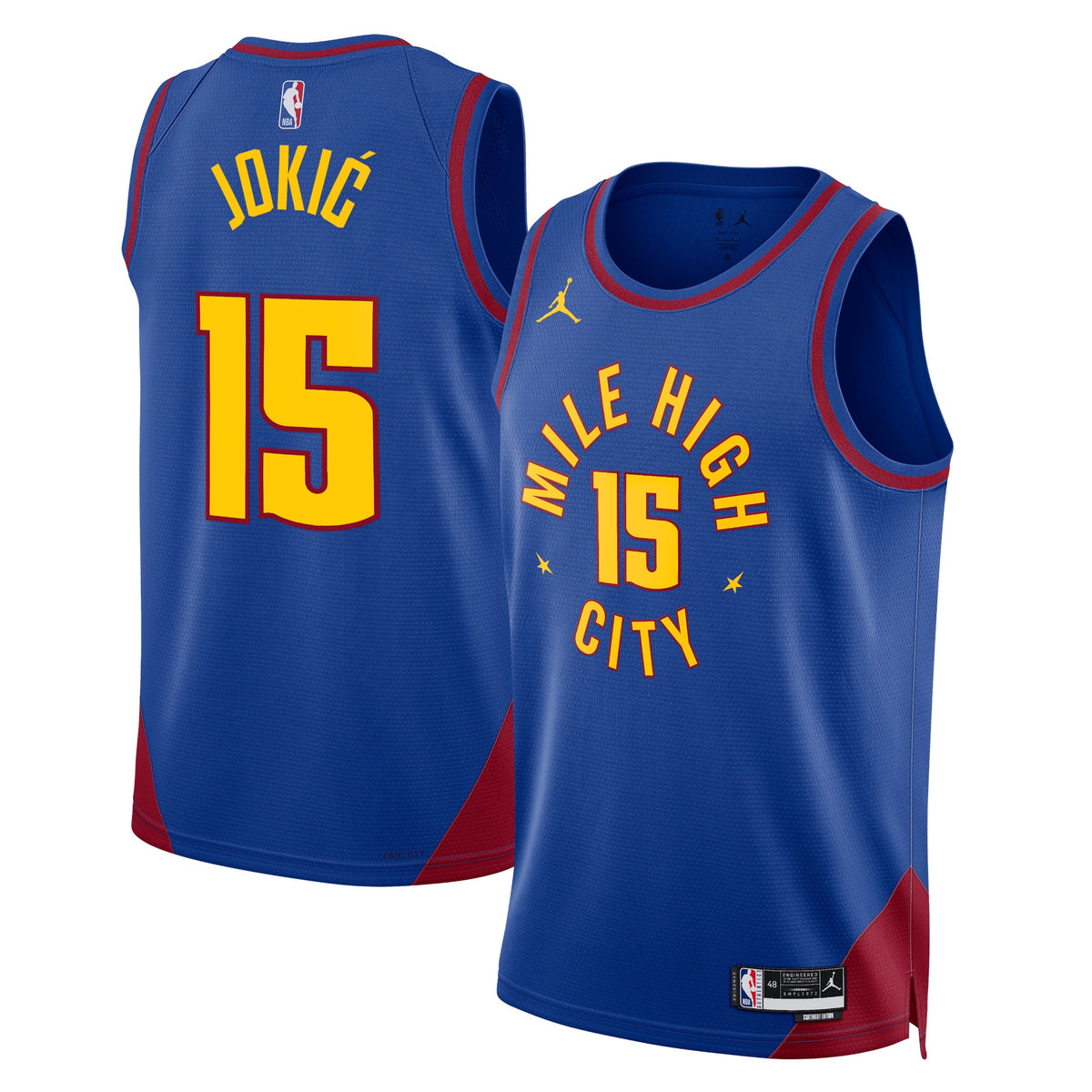 Nikola Jokić Denver Nuggets Statement Edition Swingman Basketball Jersey - Blue - Unisex